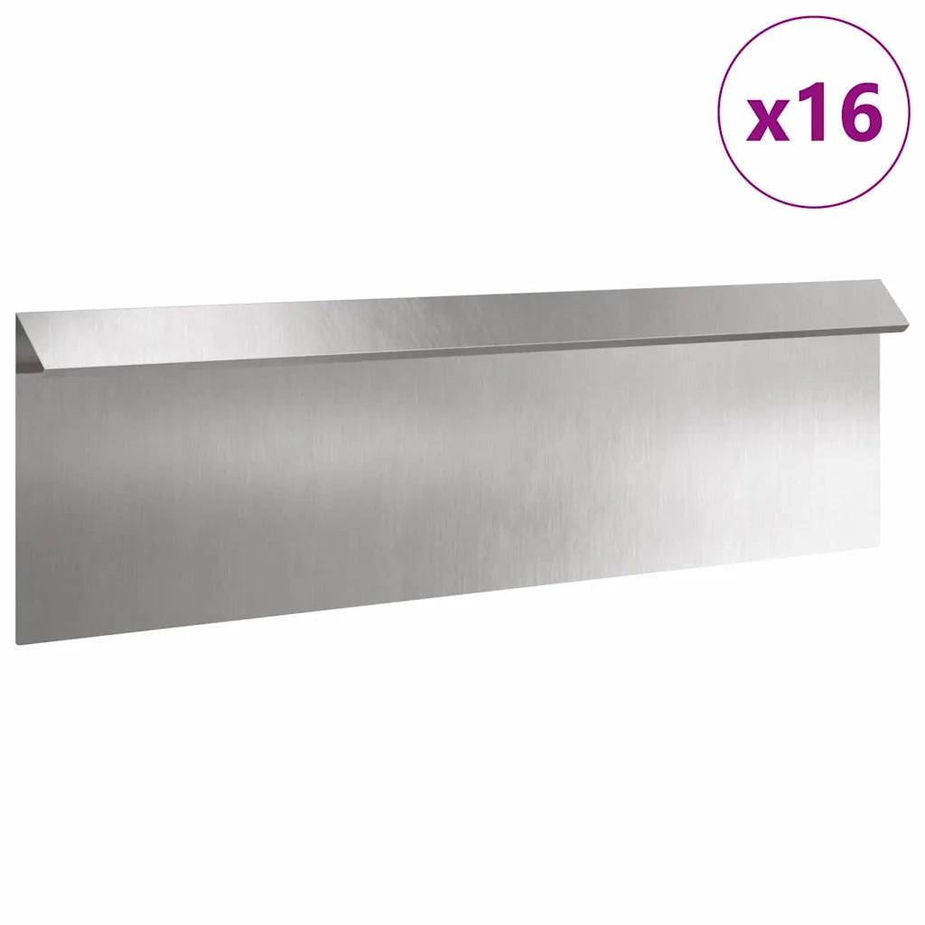 Recinto per lumache 16 pz Argento 100 x 3,5 x 25 cm CFW5096100