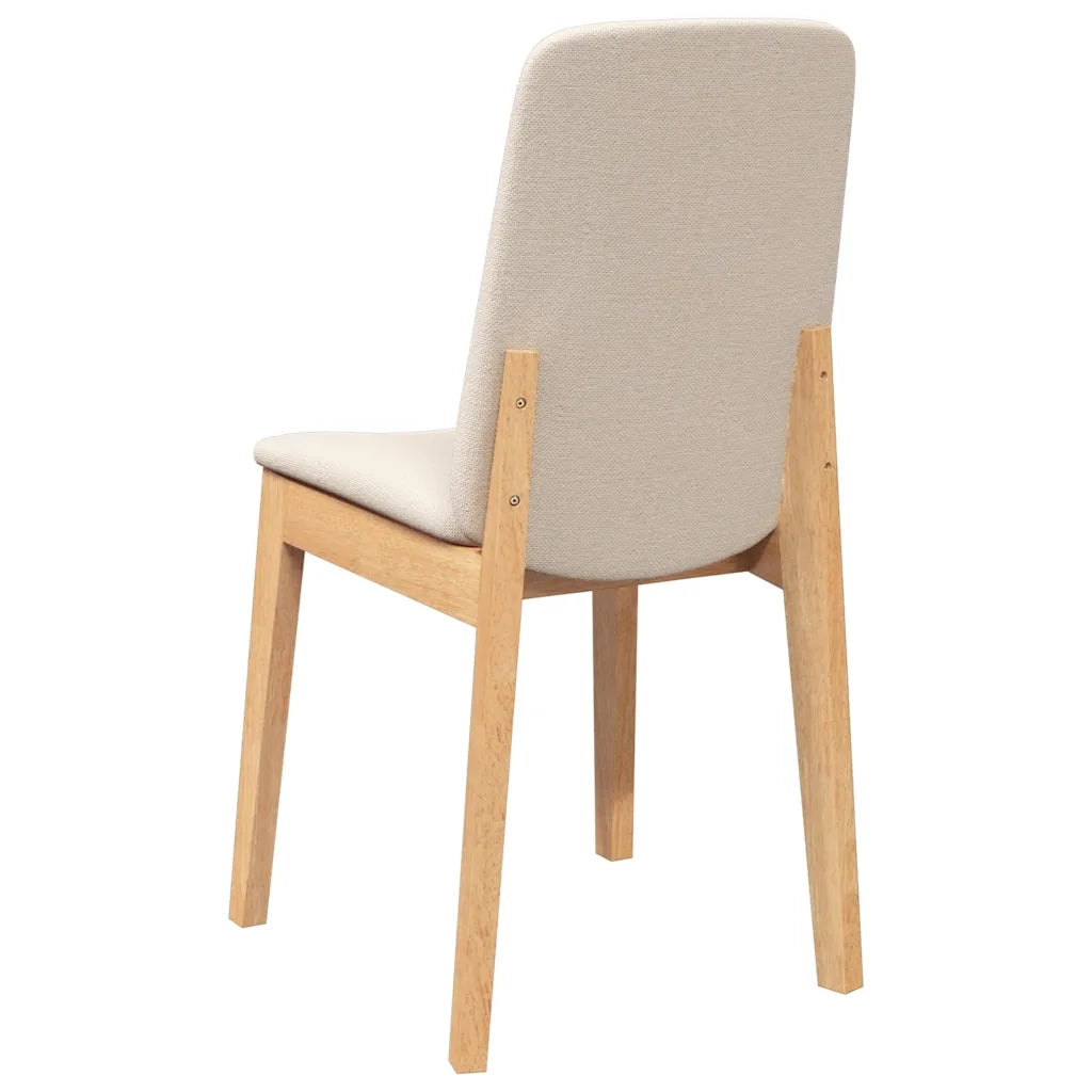 Sedie da Pranzo con Cuscini 2 pz in Legno Massello di Hevea 4102445