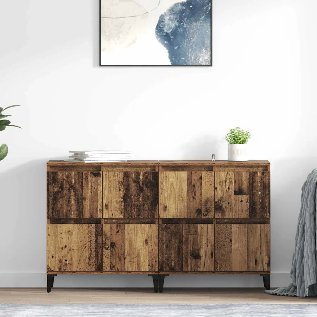 Sideboards 2 pcs Legno vecchio 60 x 35 x 70 cm 3415560