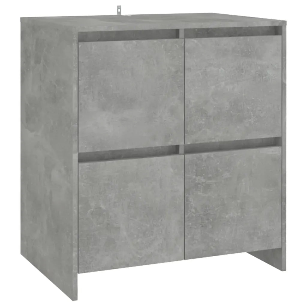 Credenze 2 pz Grigio Cemento 70x41x75 cm in Legno Multistrato 3098092