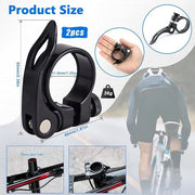 Set di 2 clip per sellino per bicicletta con chiusura rapida per bicicletta pieghevole e da corsa
