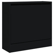 Scarpiera mobiletto portascarpe mobile per ingresso/corridoio/soggiorno 60 x 21 x 57 cm legno ingegnerizzato nero 02_0021990