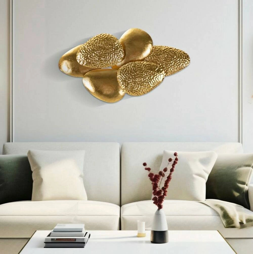 Lampada da parete Eraclea, Luminaria da parete, Luce a muro, Faretto a muro, 44x11 h28 cm, Oro