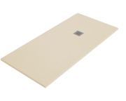 Piatto doccia ARDESIA 100x190 cm Crema griglia in acciaio