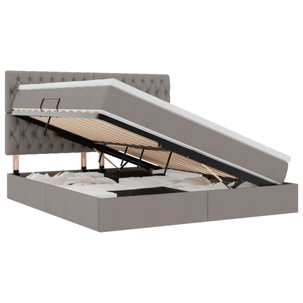 Letto con contenitore e LED Talpa 160 x 200 cm Poliestere