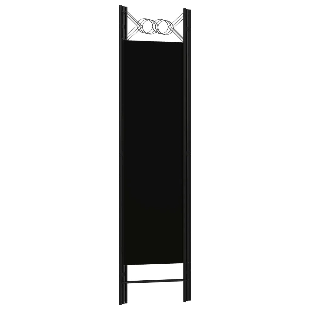 Paravento a 3 Pannelli Nero 120x180 cm 320702
