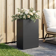 Vaso da giardino Nero 50 x 30 x 75 cm Acciaio laminato a freddo 8005540