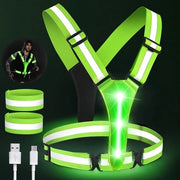 Vestone sicuro per bambini - vestone riflettente per bambini adulti - vestone per passeggio e jogging - 2 strisce riflettenti vestone per la notte .
