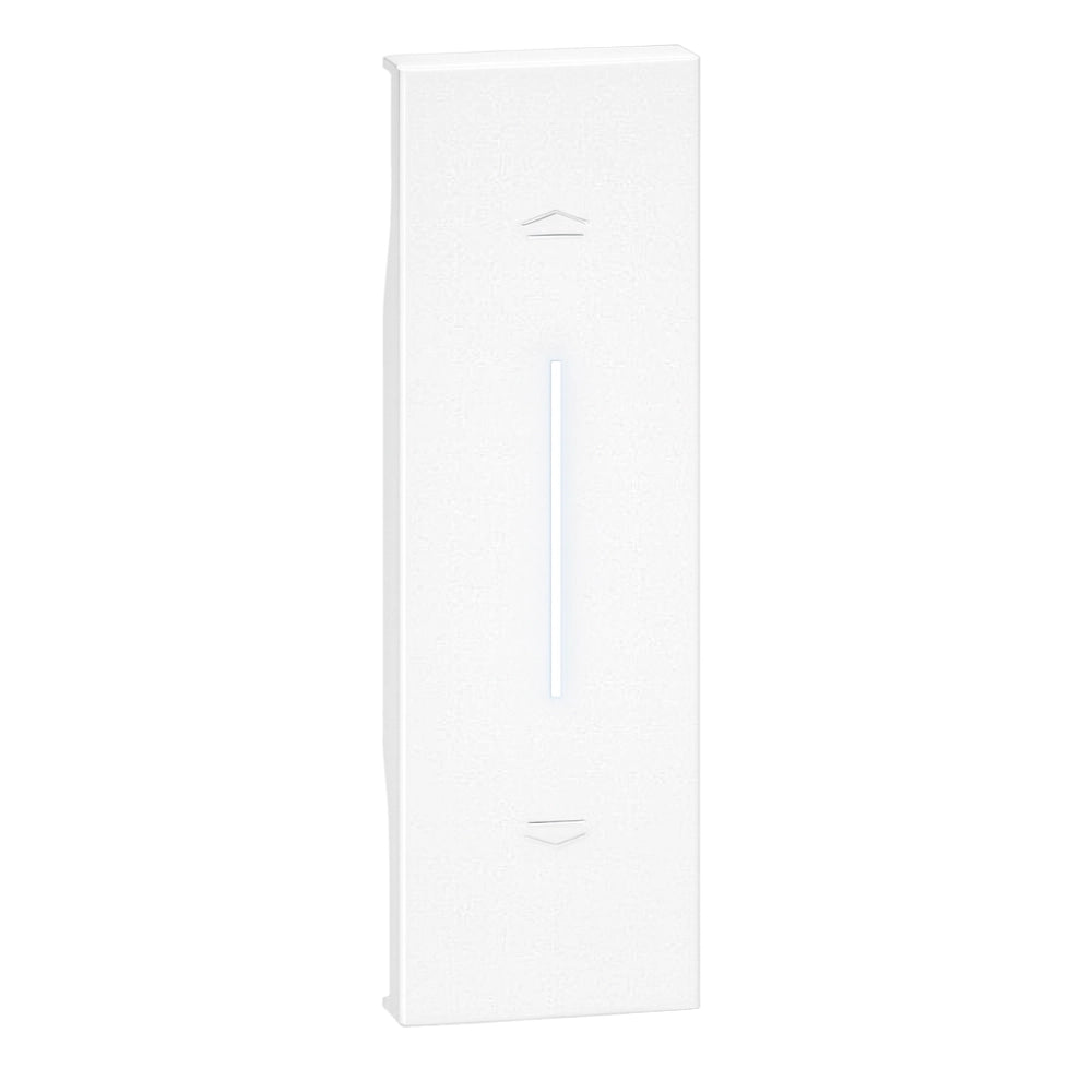 Bticino living now cover illuminabile 1 modulo per pulsanti e tapparelle *** colore bianco, confezione 1