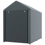 Capanno da giardino; tenda per il deposito; robusta e impermeabile; struttura in acciaio; 1;2x1;8x1;6 m; grigio scuro