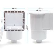 Kit skimmer comprensivo di bocchetta di ingresso per piscina con skimmer integrato per piscina 16_0002768