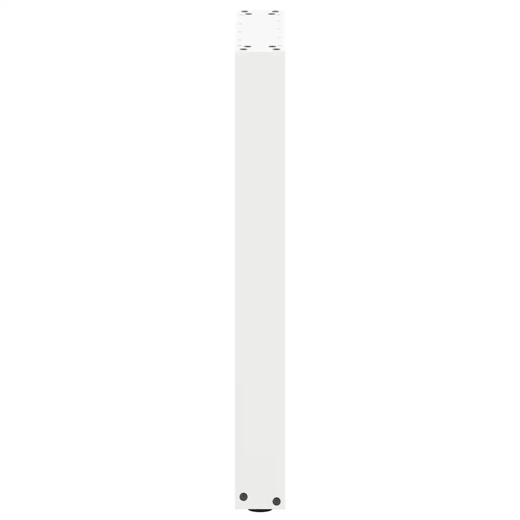 Gambe per tavolo da pranzo a forma di U 2 pz bianche 50x(72-73) cm in acciaio 4013177
