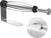 Sostegno per rotoli cucina, Sostegno per rotoli cucina con effetto d'assorbimento, Sostegno per rotoli cucina, Acciaio inossidabile, Sostegno per rotoli cucina sulla dispensa, occultabile/forato, per Cucina e Bagno