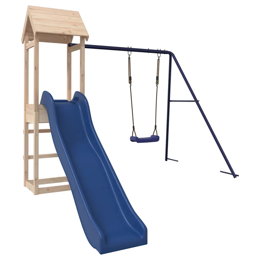 Set da Gioco da Esterno in Legno Massello di Pino CFW9737648