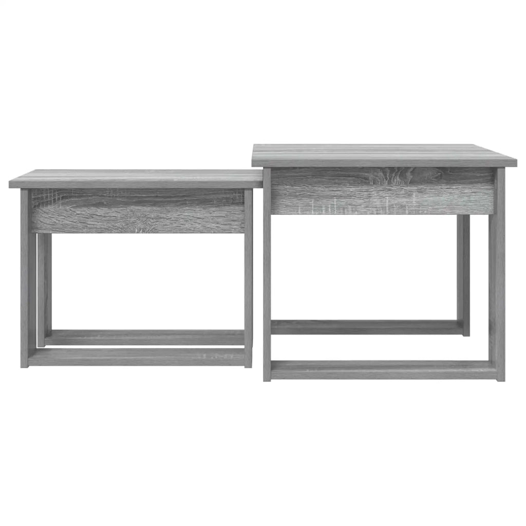 Set di Tavolini da Caffè 2 pcs Grigio Sonoma Legno multistrato 8000129