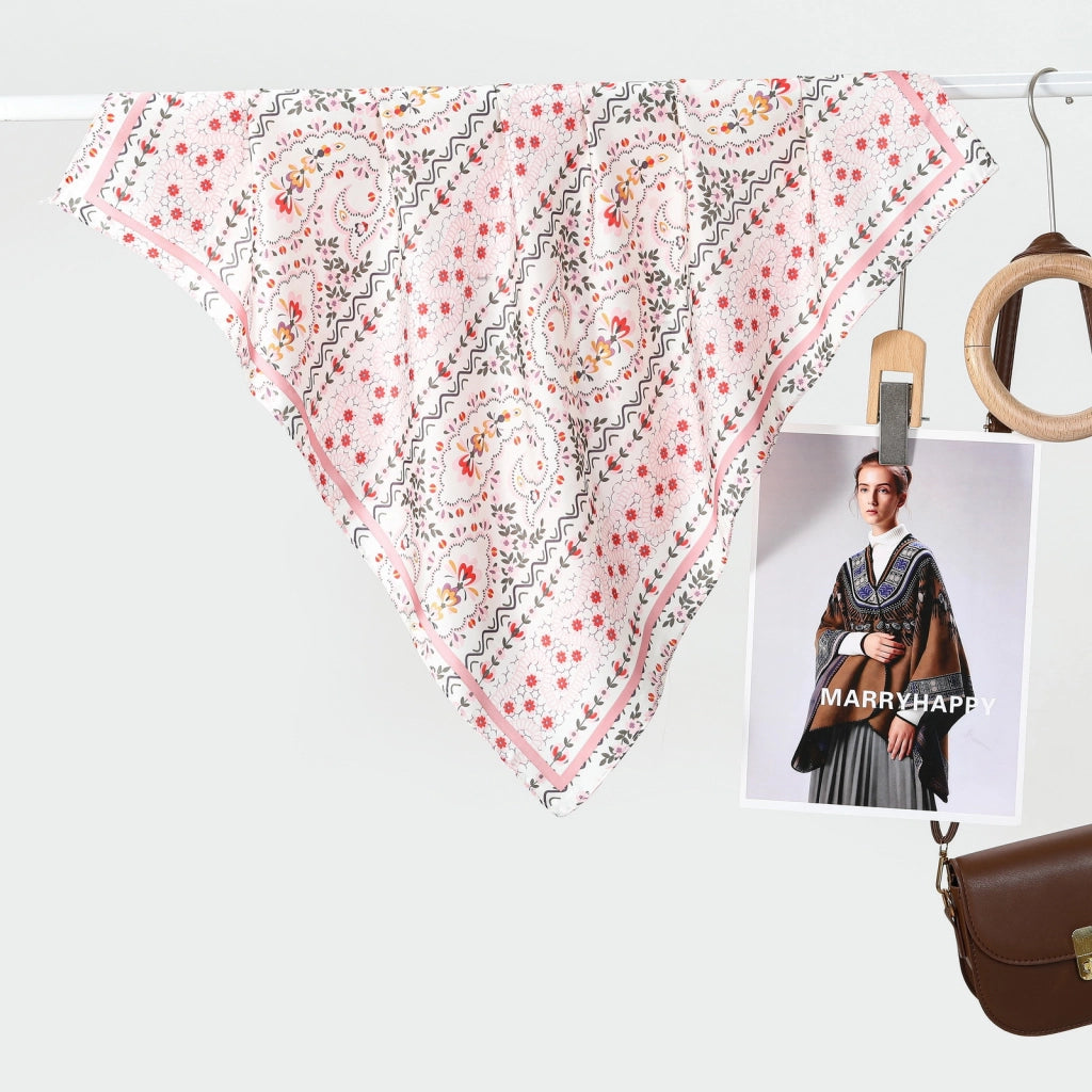 Sciarpa vintage da donna in seta
