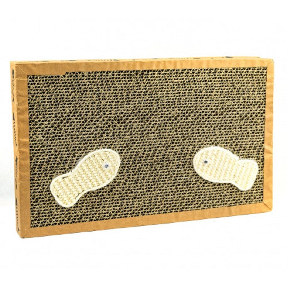 Trade Shop - Tiragraffi Nobleza Per Gatti Cartone Profumato 38.2 X 23 X 4 Cm Fishing Box -
