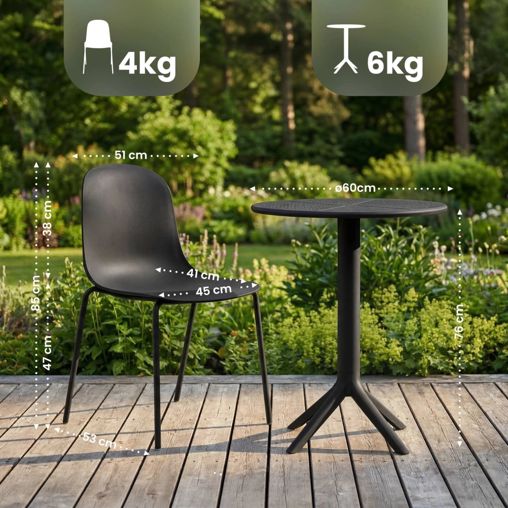 Gartenmцbel-Set Torin mit 2 Stьhlen