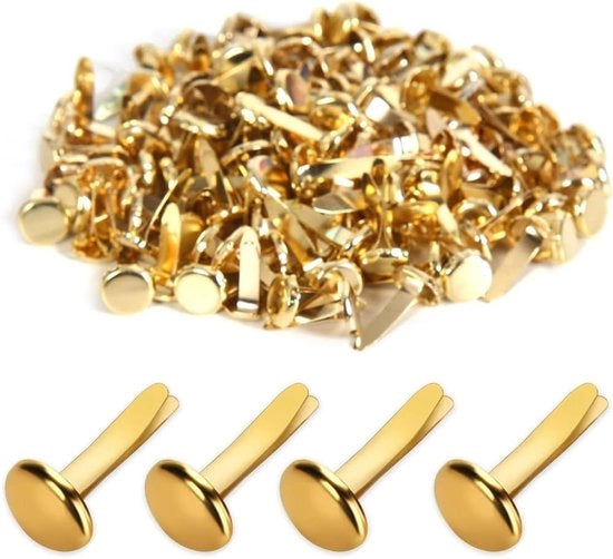 Mini-bande ronde kop model zakclip metaal per 100 pezzi
