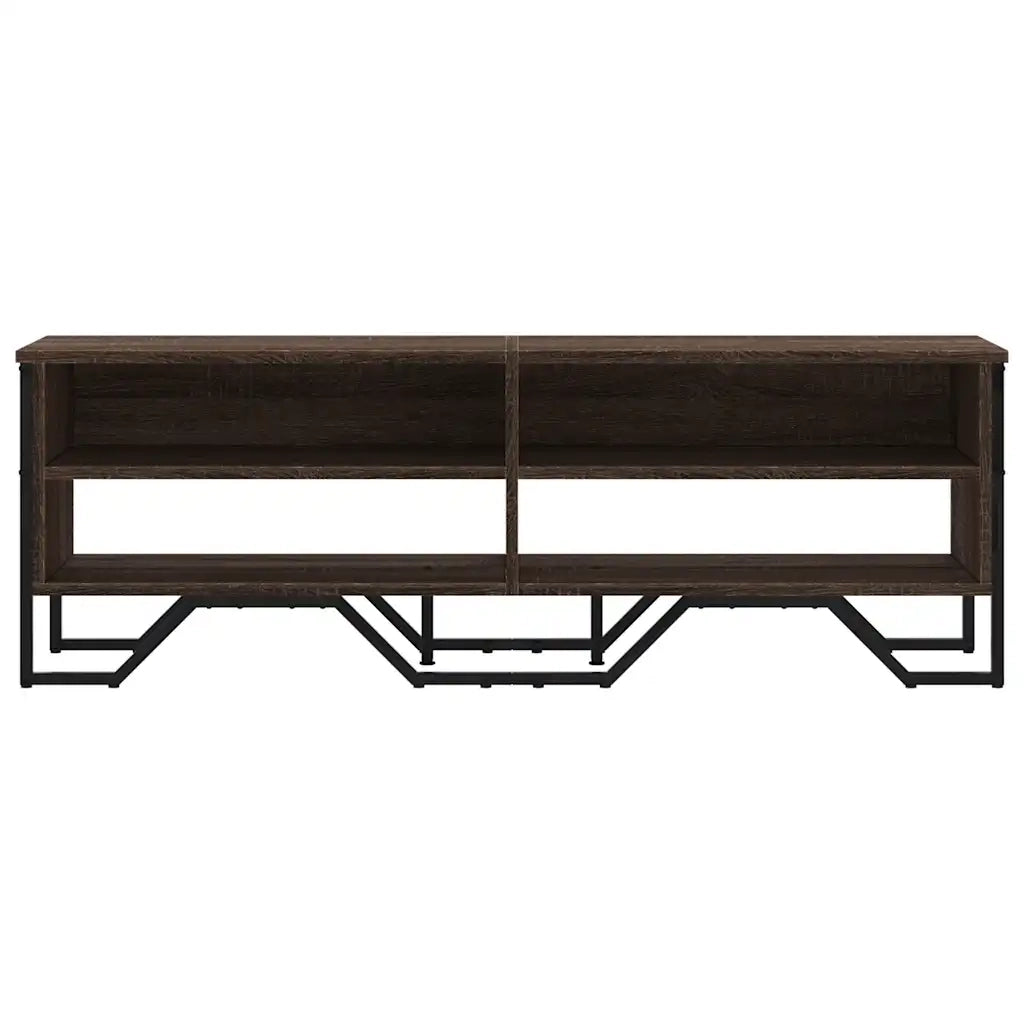 Mobile Porta TV Rovere Marrone 122x34x41cm in Legno Multistrato 848573