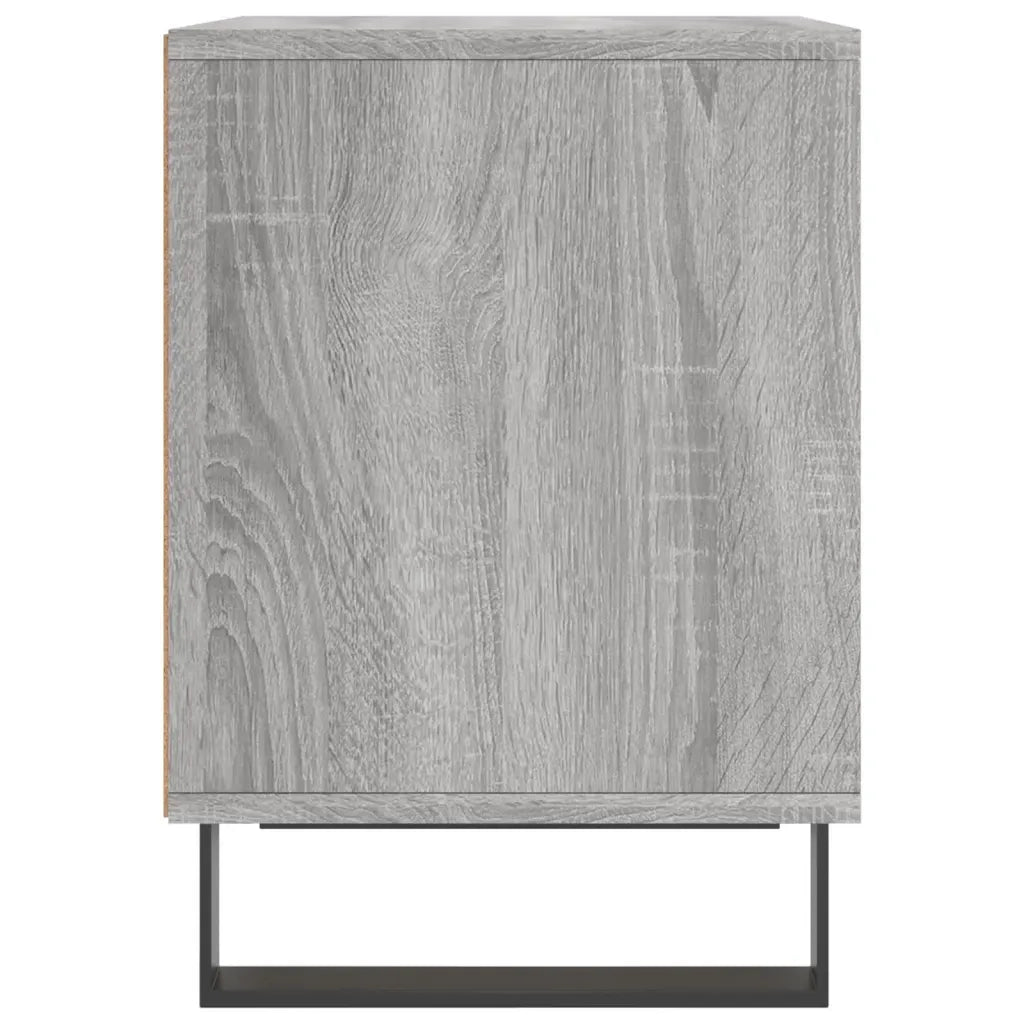 Comodini 2pz-Set di 2 Tavolino da notte Grigio Sonoma 40x35x50 cm in Legno Multistrato 677807