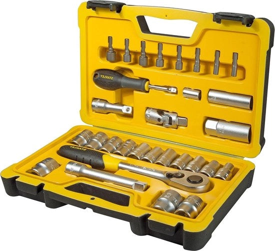 Set di chiavi a stecco 30-TLG 1/2 pollice finitura satinata metrica - STHT0-73929