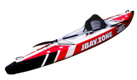 Kayak Gonfiabile Monoposto 385x80 cm con Pagaia Zaino e Accessori Jbay.Zone V-Shape Mono