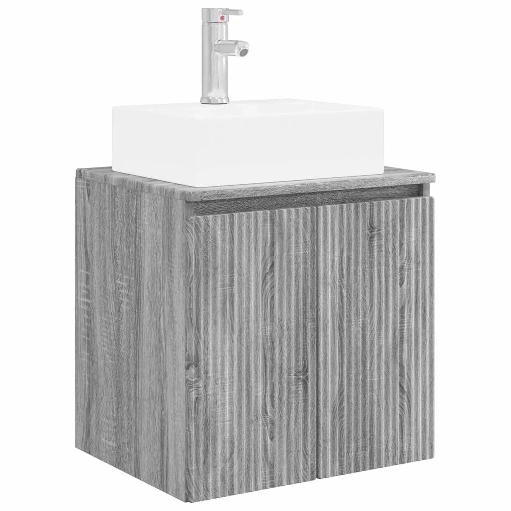 Set di Armadi da Bagno 5 pcs Sonoma grigio Legno ingegnerizzato 3406396