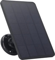 Pannello Solare Autonomo 4W 5V per Camera di Sorveglianza - Continuità di Alimentazione - Batteria Ricaricabile - Nero