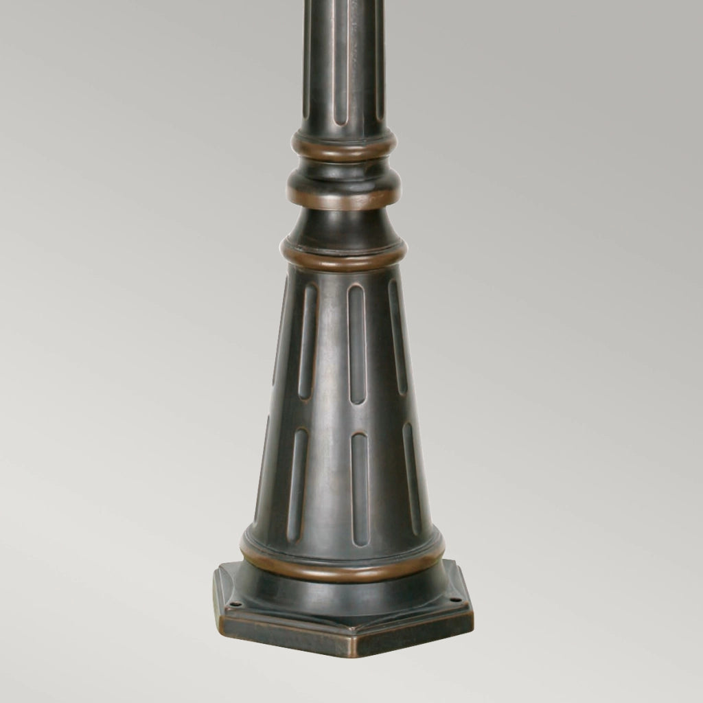 Lampione da giardino Philadelphia 237cm 3xE14 bronzo Elstead
