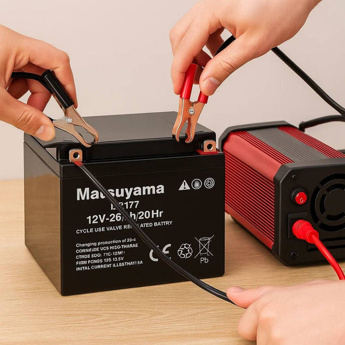 Batteria al piombo matsuyama 12v 26ah hz177 per prestazioni elevate