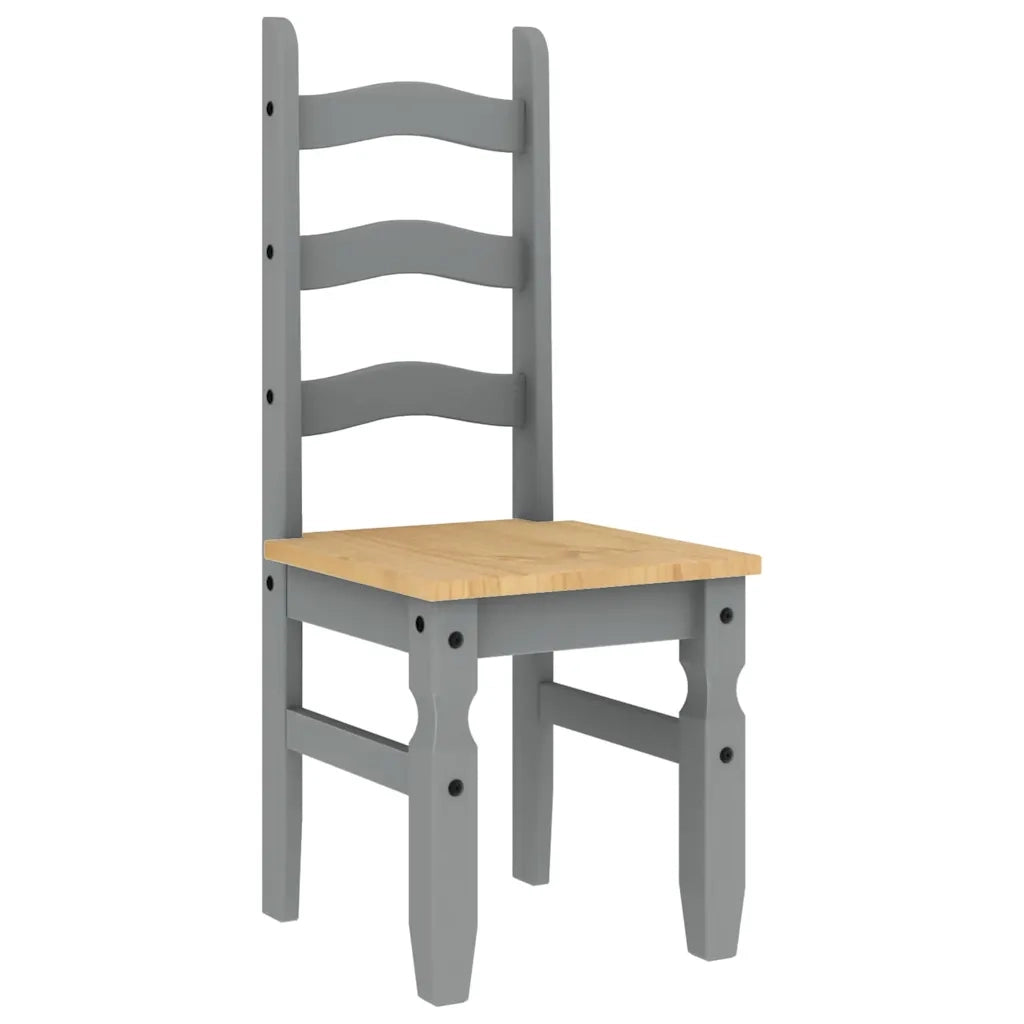 Set da Pranzo 5 pz PANAMA Grigio in Legno Massello di Pino 3345210