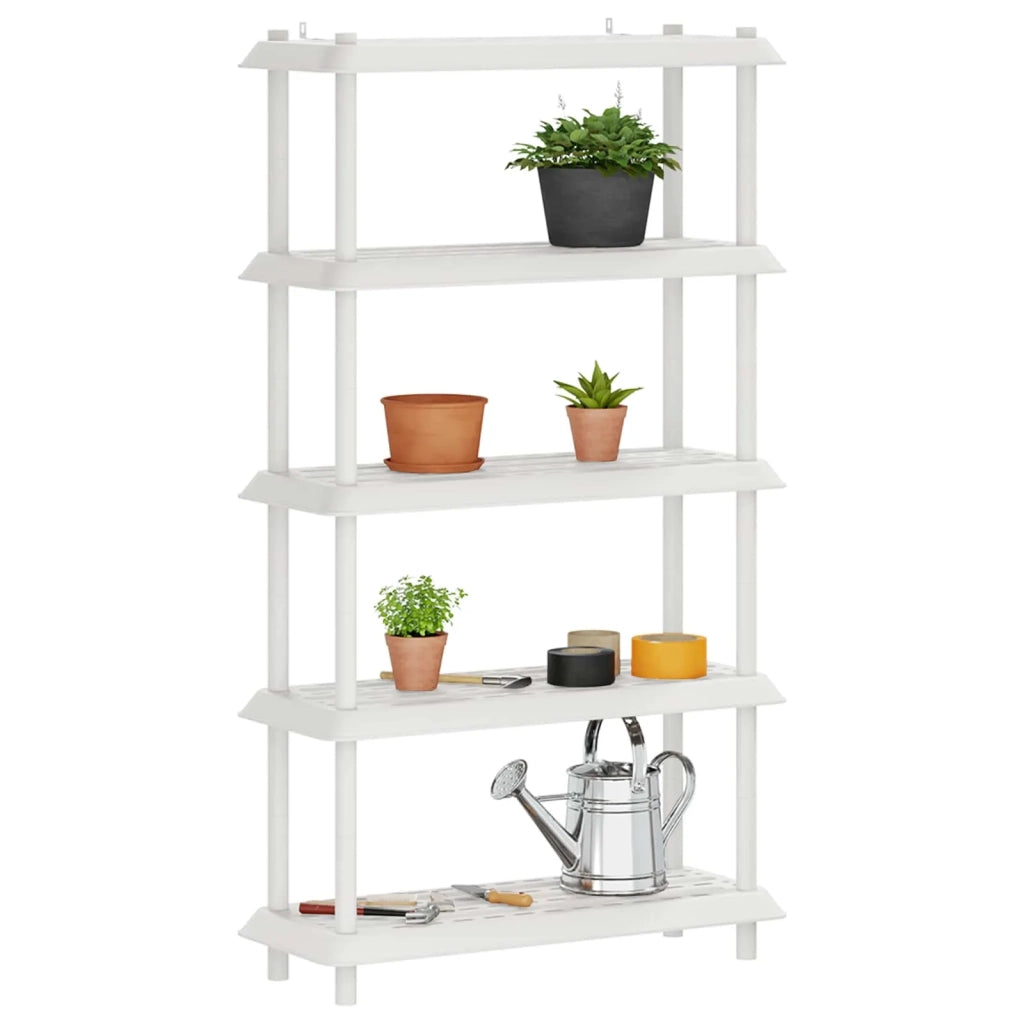 Unità di scaffalatura 5 livelli 100 x 40 x 177 cm PP Bianco 8011754