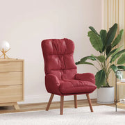 Divano Sedia-Poltrona Rosso Vino 69 x 74 x 93 cm Pelle Artificiale