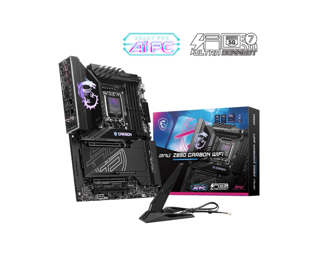 Msi mpg z890 carbon wifi scheda madre intel z890 lga 1851 (socket v1) atx - 911-7E17-001