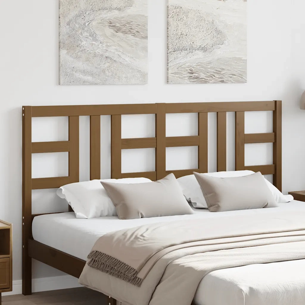 Testiera per Letto Miele 156x4x100 cm in Legno Massello di Pino cod mxl 31759