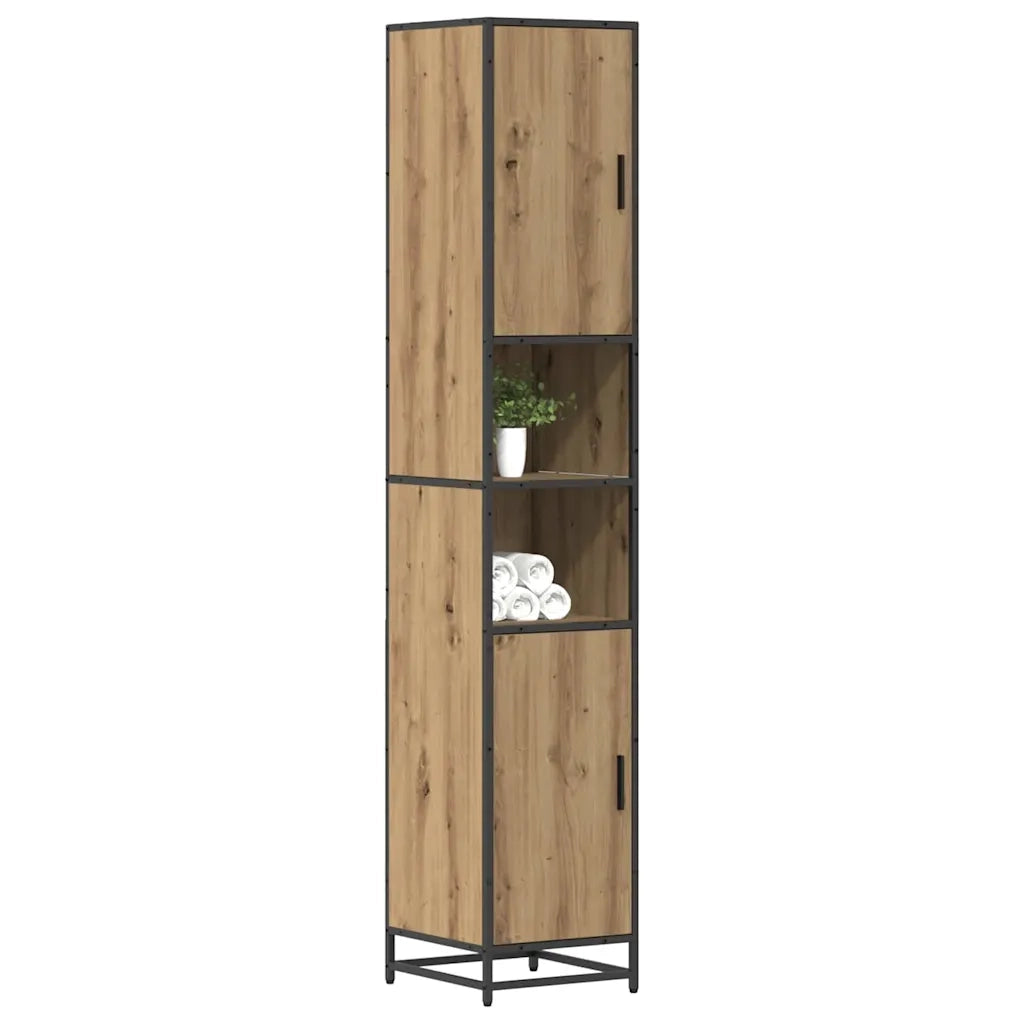 vidaXL Mobile da Bagno rovere artigianale 35 x 37.5 x 188.5 cm