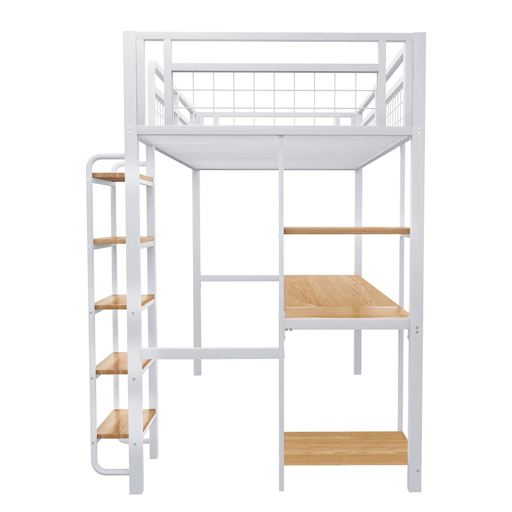 Letto a castello - Xylo - 90x200 cm metallo bianco