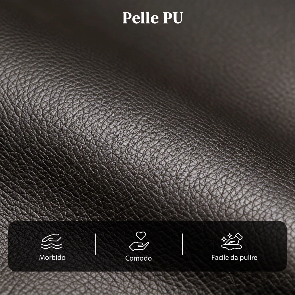 Poltrona Relax Massaggiante con Telecomando e 8 Programmi, Reclinazione e Poggiapiedi, 68x88x98cm, Marrone