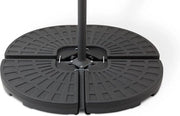 Viti di fissaggio per ombrellone appeso - Resistente al tempo - Base per ombrellone 100 x 100 cm su ruote