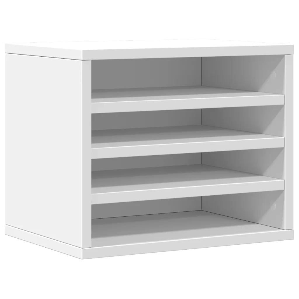Organizer per la Scrivania Bianco 36x26x29,5 cm in Multistrato CFW4246195