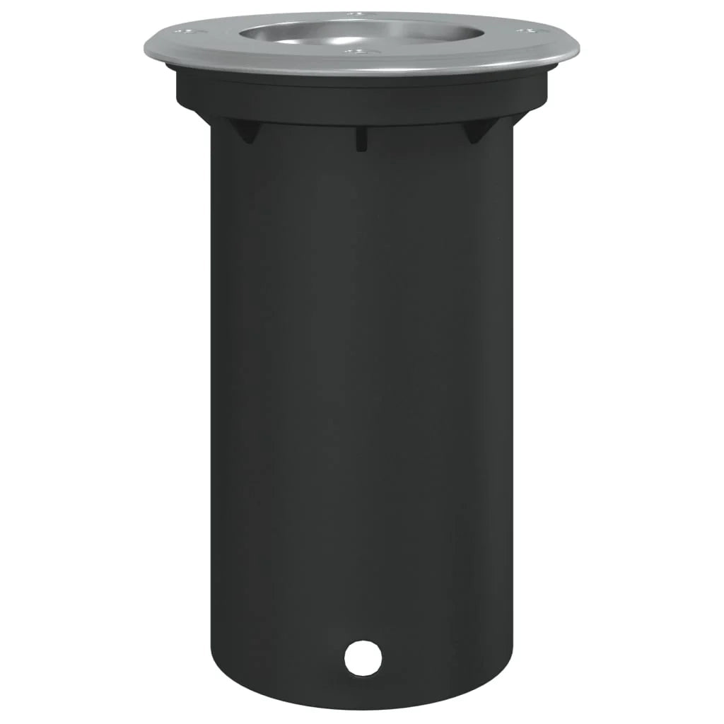 Lampada da terra rotonda per esterni crea un'atmosfera accogliente 10,5 x 14,5 cm in alluminio nero 02_0056639