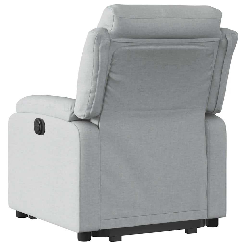 Poltrona Reclinante Alzapersona Elettrica Grigio Chiaro Tessuto 3205004