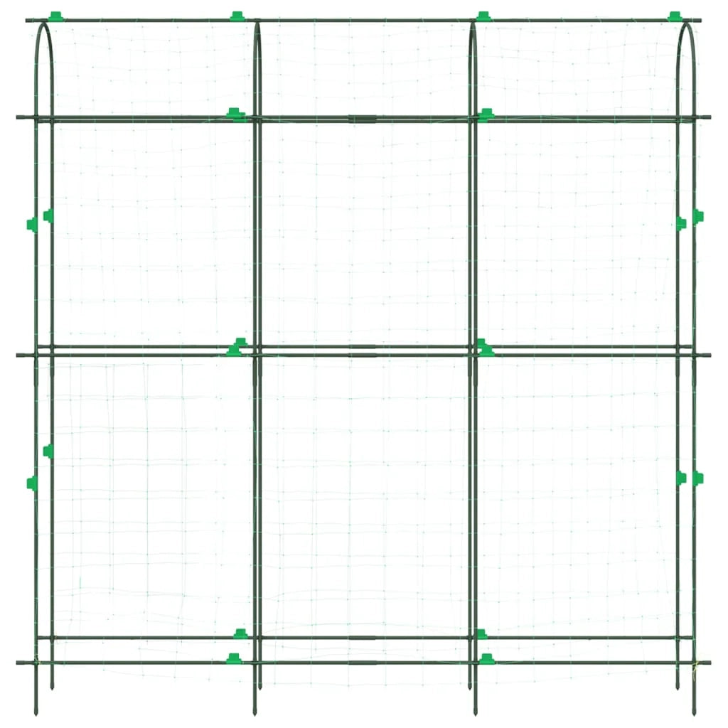 Traliccio da giardino regolabile a forma di U per piante rampicanti 181 x 31 x 182,5 cm acciaio verde 02_0056679
