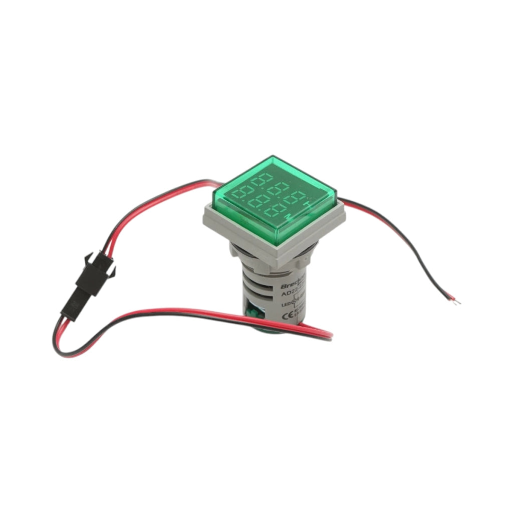 Indicatore digitale delle ore di funzionamento LED verde 0-999H, 220V/380V AC Ø 22mm Breckner Germany