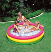 PISCINA GONFIABILE BIMBI TONDA ARCOBALENO INTEX CM. 114x25H