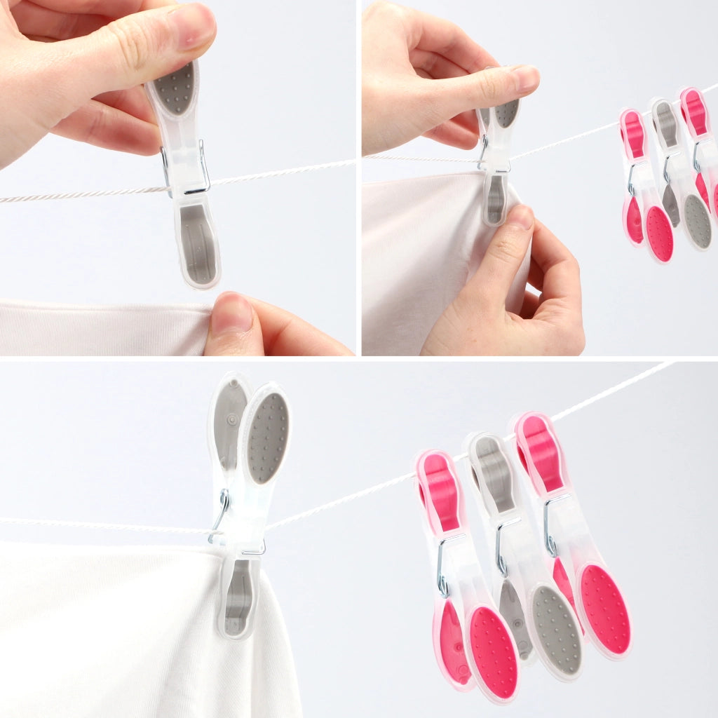 Mollette da bucato KADAX, Mollette per bucato, Fermagli per bucato, Rane resistenti, 12 pezzi