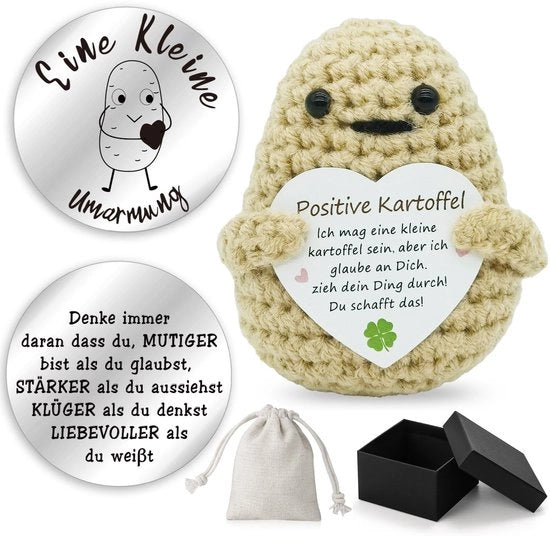 Gelukspop Positiva - Dimensioni 5 x 7 x 4,5 cm - Motivazione - Regalo - Cuddato - Sfere di Fortuna
