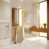 Rubinetto Da Lavabo Rea Lungo Brush Copper