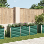 Letto Rialzato Giardino in Acciaio Zincato 240x80x77 cm Verdecod mxl 73141